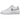 Nike Air Force 1 Low White Pink Glaze baskets en vue latérale avec empeigne en cuir blanc, swoosh rose et semelle classique
