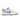 Nike SB Dunk Low Truck It baskets en vue latérale avec daim beige, swoosh bleu et détails noirs, blancs et rouges sur une semelle en gomme.