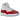 Air Jordan 11 Retro Cherry (2022) baskets vue latérale élégante avec bordure en cuir verni classique, garde-boue rouge et empeigne en mesh blanc.