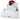Air Jordan 4 Retro Metallic Red baskets vue de profil avec empeigne en cuir blanc, œillets rouges métallisés et unité Air visible dans la semelle