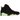 Air Jordan 6 Retro Electric Green baskets profil latérale avec empeigne noire, détails vert néon, unité Air visible et semelle translucide