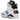 Air Jordan 6 Retro UNC White baskets vue angulaire avec tige en cuir blanc, accents bleu universitaire et semelle transparente