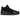 Air Jordan 3 Retro Black Cat baskets en vue latérale, entièrement noir avec tige en nubuck, imprimé éléphant iconique et semelle noire.