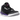 Air Jordan 3 Retro Black Court Purple baskets vue latérale avec cuir noir, détails violets, imprimé éléphant gris et semelle blanche.