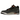 Baskets Air Jordan 3 Retro Fear Pack (2023) vue sous un angle montrant une tige grise et noire, l'imprimé éléphant classique et une semelle blanche.