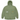 Corteiz Storm Jacket Khaki baskets vue de face avec finition textile vert kaki, col montant, fermeture éclair et logo discret sur la poitrine