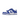 Nike Dunk Low SP Kentucky baskets vue latérale avec empeigne en cuir blanc, empiècements bleus, lacets blancs et semelle assortie
