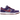 Nike Dunk Low Plum baskets vue latérale avec empeigne en daim violet, détails rouge foncé, semelle intermédiaire blanche et swoosh Nike