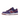 Nike Dunk Low Plum baskets vue latérale avec panneaux en daim violet foncé, base rouge profond, lacets blancs et semelle intermédiaire assortie.