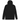 Nike Sportswear Tech Fleece Full-Zip Hoodie Black/Dark Grey Heather/White baskets vue de face avec molleton technique noir et gris et fermeture blanche