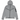 Nike Sportswear Tech Fleece Full-Zip Hoodie Heather Grey/Black sweat à capuche, vue frontale gris avec fermeture éclair noire et logo Nike.