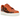 Nike Air Force 1 Low Orange Skeleton Halloween baskets vue latérale avec empeigne orange vif, imprimé squelette noir et semelle extérieure gomme.