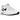 Nike Air Max 90 Golf White Black baskets vue latérale avec une tige blanche, un logo swoosh noir et l'emblématique amorti Air visible.