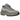 Nike Air Max 95 Retro Logo Grey Aqua baskets vue angulaire avec tige grise, détails turquoise et unités Air visibles dans la semelle intermédiaire.