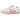 Nike P-6000 Digital Pink Crimson baskets en vue angulaire avec superpositions roses, empeigne en mesh argenté et semelle blanche rembourrée