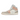 Air Jordan 1 Mid Milan baskets vue latérale classique avec nuances de cuir beige et gris ainsi qu'une semelle intermédiaire blanche