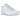 Nike Air Max Plus 3 Triple White baskets vue latérale mettant en avant l'empeigne en mesh blanc, les détails en plastique et l'amorti Air visible.