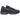 Nike Air Max 95 Logo Navy Orange baskets en vue latérale avec mesh bleu, détails orange, design ondulé emblématique et unités Air visibles dans la semelle.