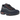 Nike Air Max 95 Logo Navy Orange baskets en vue latérale avec une empeigne bleu marine, des détails orange et un amorti Air visible.
