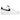 Nike Air Force 1 Low Essential White Black Gold Mini Swoosh baskets vue latérale avec empeigne en cuir blanc, mini swoosh doré et semelle intermédiaire blanche