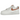 Nike Air Force 1 Low 07 Rust Pink baskets vue inclinée avec détails roses, tige en cuir blanc, lacets et semelle en caoutchouc durable
