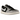 Air Jordan 1 Retro Low OG Black Cement baskets vue de profil avec imprimé éléphant noir sur le cuir et semelle intermédiaire blanche