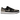 Air Jordan 1 Retro Low OG Shadow 2024 baskets vue angulaire classique avec empeigne en cuir noir, talon gris, swoosh et semelle intermédiaire blanche