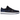Air Jordan 1 Retro Low OG Mystic Navy baskets en vue latérale avec des empiècements en daim bleu marine, cuir noir et semelle blanche