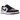 Air Jordan 1 Low OG Bleached Coral baskets vue latérale avec empiècements en daim rose, cuir blanc et swoosh noir