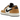 Air Jordan 1 Low OG Rookie of the Year baskets vue angulaire avec empiècements en cuir beige, logo Swoosh noir et semelle blanche