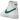 Nike Blazer Mid 77 Vintage White Malachite Green baskets vue latérale avec tige en cuir blanc, swoosh vert et semelle intercalaire vintage