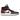 Air Jordan 1 Mid SE Black Dark Beetroot baskets en vue latérale avec détails en cuir noir, empiècements bordeaux, semelle blanche et logo Jordan.