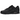 Nike Air Max 90 Leather Triple Black baskets vue latérale avec empeigne en cuir noir, unité Air visible et lacets noirs assortis.