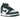 Nike Dunk High SP Spartan Green baskets en vue angulaire avec cuir blanc, superpositions vert foncé, semelle intermédiaire blanche et semelle en caoutchouc vert.