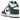 Nike Dunk High SP Spartan Green baskets vue angulaire avec tige en cuir blanc et vert forêt, dotées d'une semelle extérieure et de lacets assortis.