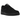 Nike Air Force 1 Low Stussy Black baskets profil latérale avec empeigne noire texturée, logo Stussy brodé sur l'avant et semelle en caoutchouc.
