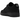 Nike Air Force 1 Low Stussy Black baskets en profil montrant une empeigne noire en tissu, le logo Stüssy brodé et la semelle Air classique