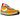 NikeCraft General Purpose Shoe Tom Sachs Archive Dark Sulfur baskets vue latérale avec empeigne jaune en tissu, lacets blancs et semelle en gomme