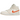 Baskets Air Jordan 1 Mid SE Corduroy Sail vue latérale avec empeigne en velours côtelé beige, logo signature et semelle intermédiaire Sail.