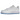 Nike Air Force 1 Low UV Reactive Swoosh baskets vue angulaire classique avec empeigne en cuir blanc et logo swoosh réactif bien visible sur le côté