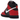 Nike Dunk High Deadpool baskets vue latérale avec détails en cuir rouge, base noire et semelle rouge au look iconique.