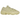 Adidas Yeezy 500 Super Moon Yellow baskets vue inclinée avec tige en suède jaune et mesh, dotées de l'emblématique semelle épaisse en gomme