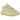 Adidas Yeezy 500 Super Moon Yellow baskets en vue latérale, mettant en valeur l'empeigne imposante en suède et en mesh dans un ton jaune unique.