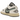 Air Jordan 1 Low Jade Smoke baskets en vue latérale avec empiècements en cuir vert, lacets blancs, semelle intermédiaire grise et logo Swoosh