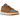 Air Jordan 1 Low Cement Grey Chutney baskets vue en angle avec empeigne en daim gris, détails en cuir jaune Chutney et semelle intermédiaire blanche.