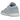 Air Jordan 1 Low Football Grey Aluminum baskets vue latérale avec empeigne gris clair, détails blancs et logo emblématique sur le côté