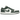 Air Jordan 1 Low Galactic Jade baskets vue latérale avec empeigne en cuir blanc, détails verts, logo swoosh classique et semelle blanche