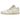 Baskets Air Jordan 1 Low Sail Iglo en vue latérale avec des superpositions vert pastel, une base en cuir blanc, un logo Swoosh et une semelle blanche.