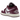 Air Jordan 1 Low Bordeaux baskets vue latérale avec empeigne en cuir bordeaux, panneaux blancs, semelle intermédiaire blanche et semelle extérieure bordeaux