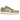 Air Jordan 1 Low Rattan Sail Desert baskets vue latérale avec des superpositions beiges, une empeigne en cuir crème et le logo Nike Swoosh.